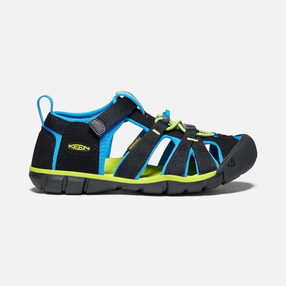 Sandales Keen Enfant Noir/Bleu | Seacamp Ii Cnx | ZLAIH-5196